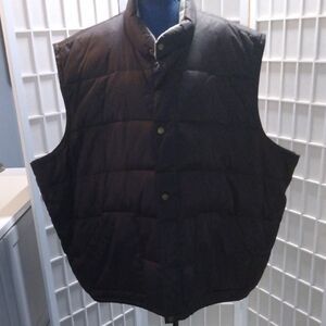Men's Dark Brown Puffer Vest